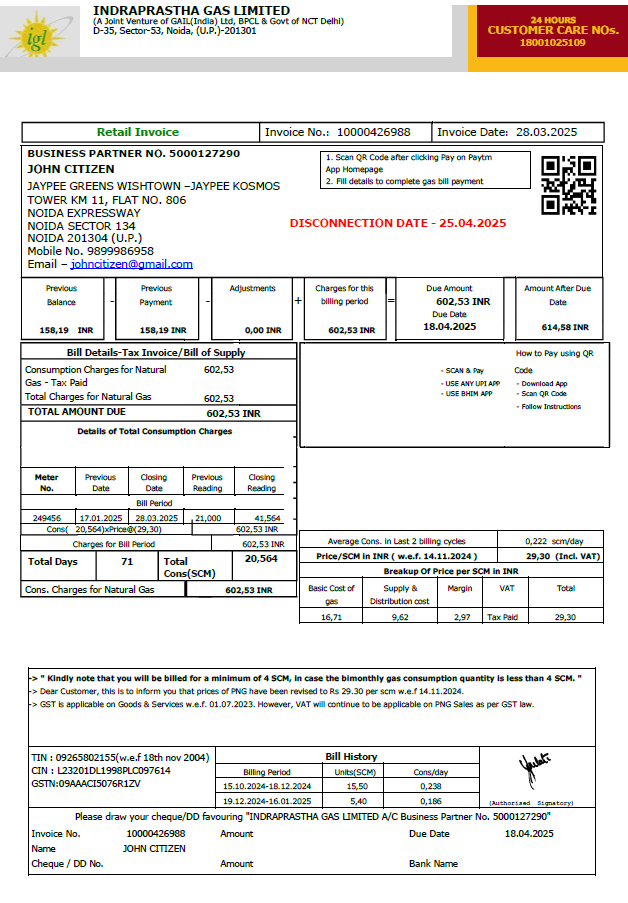  Minol USA business utility bill 